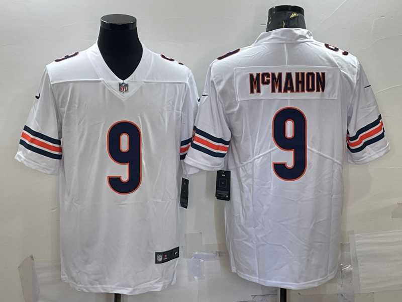 Men%27s Chicago Bears #9 Jim McMahon White 2022 Vapor Untouchable Stitched NFL Nike Limited Jersey